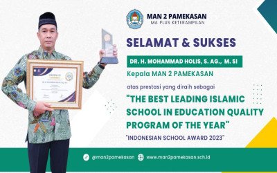MAN 2 Pamekasan dan Kepala Madrasah raih penghargaan tertinggi dari Indonesian Achievement Center melalui ajang 